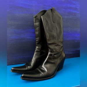 Browns Leather Cowboy Boots - size 38 (7)